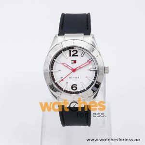 Tommy Hilfiger Women’s Quartz Reversible Black & White Silicone Strap White Dial 38mm Watch 1781191 UAE DUBAI AJMAN SHARJAH ABU DHABI RAS AL KHAIMA UMM UL QUWAIN ALAIN FUJAIRAH