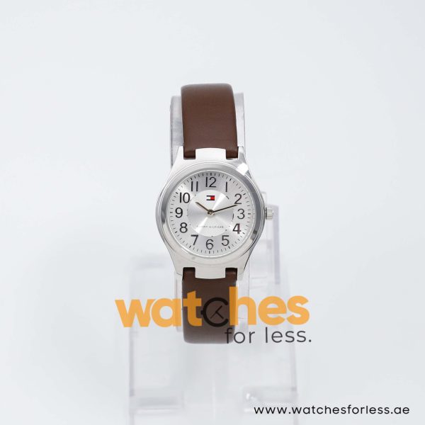 Tommy Hilfiger Women’s Quartz Brown Leather Strap Silver Sunray Dial 29mm Watch 17816589/2 UAE DUBAI AJMAN SHARJAH ABU DHABI RAS AL KHAIMA UMM UL QUWAIN ALAIN FUJAIRAH