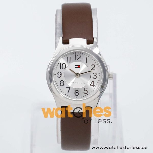 Tommy Hilfiger Women’s Quartz Brown Leather Strap Silver Sunray Dial 29mm Watch 17816589/2 UAE DUBAI AJMAN SHARJAH ABU DHABI RAS AL KHAIMA UMM UL QUWAIN ALAIN FUJAIRAH