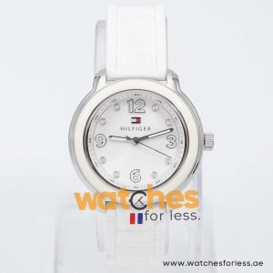 Tommy Hilfiger Women’s Quartz White Silicone Strap White Dial 36mm Watch 17915639 UAE DUBAI AJMAN SHARJAH ABU DHABI RAS AL KHAIMA UMM UL QUWAIN ALAIN FUJAIRAH