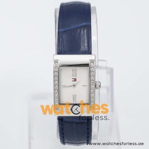 Tommy Hilfiger Women’s Quartz Blue Leather Strap Silver Sunray Dial 20mm Watch 179162863 UAE DUBAI AJMAN SHARJAH ABU DHABI RAS AL KHAIMA UMM UL QUWAIN ALAIN FUJAIRAH