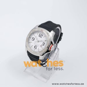 Tommy Hilfiger Men’s Quartz Black Silicone Strap White Dial 46mm Watch 1790710 UAE DUBAI AJMAN SHARJAH ABU DHABI RAS AL KHAIMA UMM UL QUWAIN ALAIN FUJAIRAH