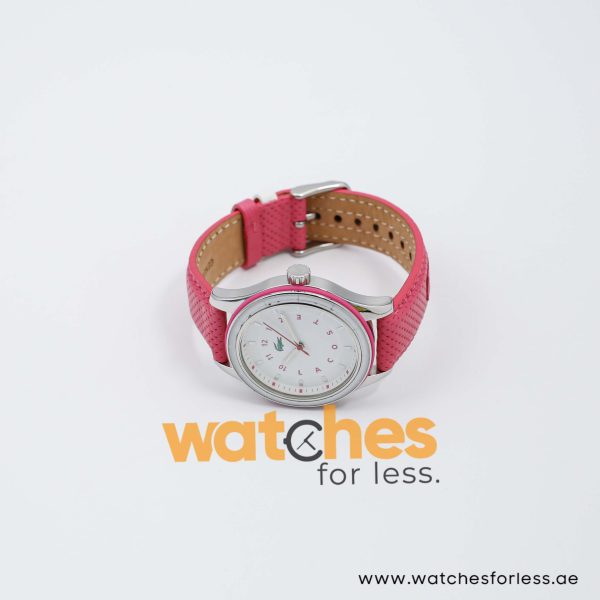 Lacoste Women’s Quartz Pink Leather Strap White Dial 38mm Watch 2000741