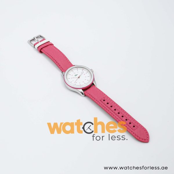 Lacoste Women’s Quartz Pink Leather Strap White Dial 38mm Watch 2000741