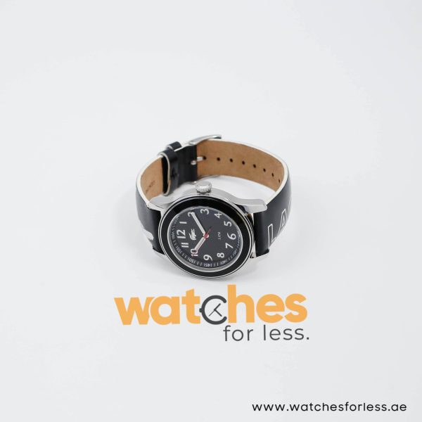 Lacoste Women’s Quartz Black & White Leather Strap Black Dial 38mm Watch 2000519