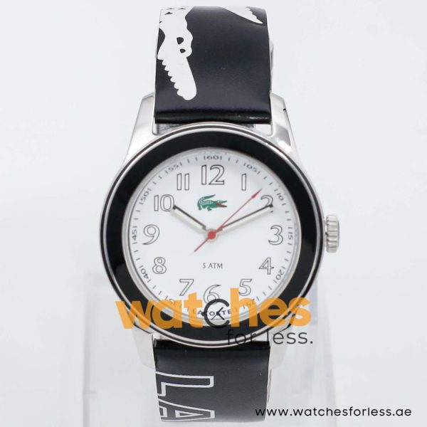 Lacoste Women’s Quartz Black & White Leather Strap White Dial 38mm Watch 2000516