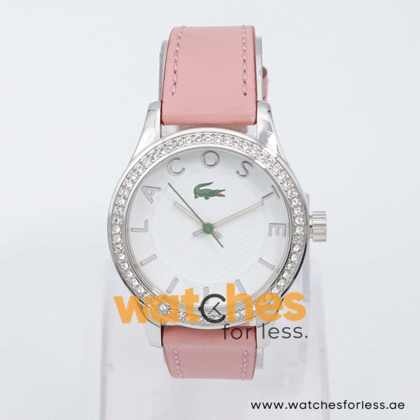 Lacoste Women’s Quartz Pink Leather Strap White Dial 38mm Watch 2000663