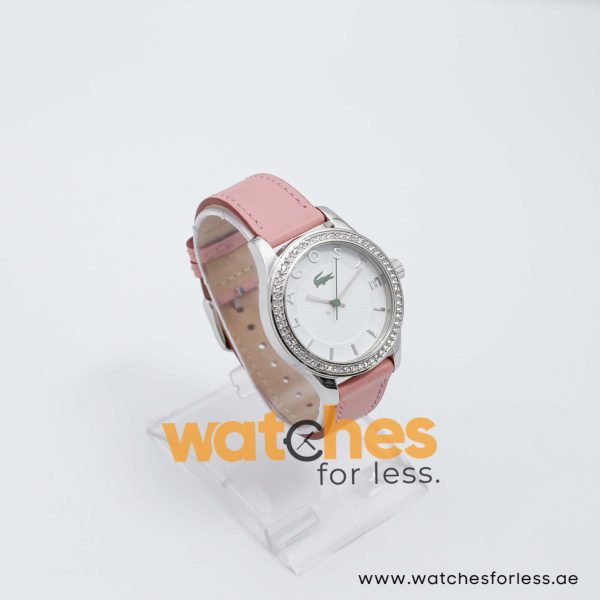 Lacoste Women’s Quartz Pink Leather Strap White Dial 38mm Watch 2000663