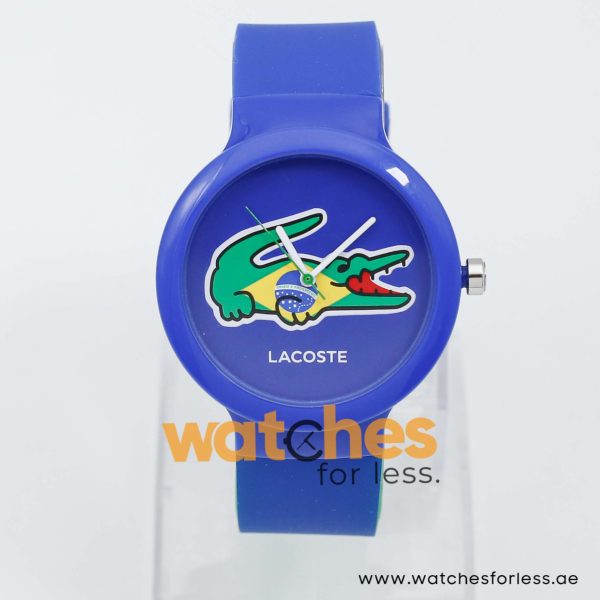 Lacoste Kids Quartz Blue & Green Silicone Strap Blue Dial 40mm Watch 2020069