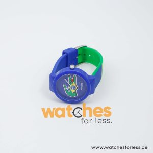 Lacoste Kids Quartz Blue & Green Silicone Strap Blue Dial 40mm Watch 2020069