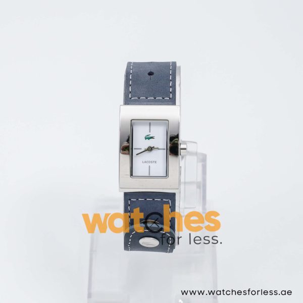 Lacoste Women’s Quartz Grey Leather Strap White Dial 21mm Watch 2000657/2