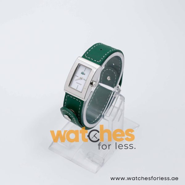 Lacoste Women’s Quartz Green Leather Strap White Dial 21mm Watch 2000657