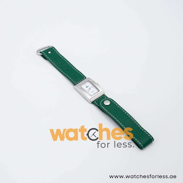 Lacoste Women’s Quartz Green Leather Strap White Dial 21mm Watch 2000657