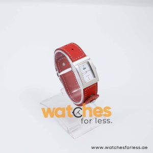 Lacoste Women’s Quartz Red Leather Strap White Dial 21mm Watch 2000571