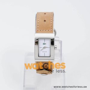 Lacoste Women’s Quartz Camel Leather Strap White Dial 21mm Watch 2000571/1