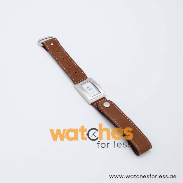 Lacoste Women’s Quartz Brown Leather Strap White Dial 21mm Watch 2000570/1