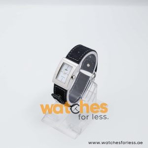 Lacoste Women’s Quartz Black Leather Strap White Dial 21mm Watch 2000657/1