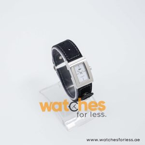 Lacoste Women’s Quartz Black Leather Strap White Dial 21mm Watch 2000657/1