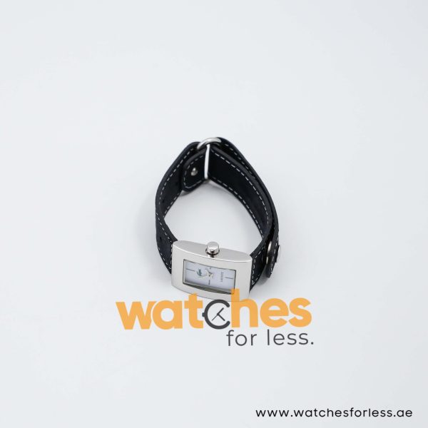 Lacoste Women’s Quartz Black Leather Strap White Dial 21mm Watch 2000657/1