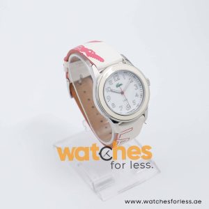 Lacoste Women’s Pink & White Leather Strap White Dial 38mm Watch 2000515