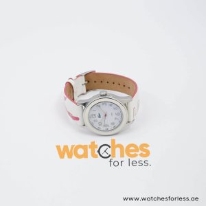 Lacoste Women’s Pink & White Leather Strap White Dial 38mm Watch 2000515