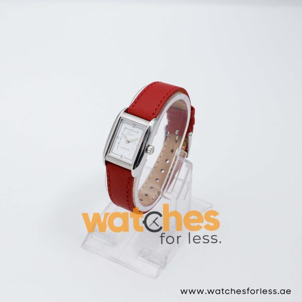 Lacoste Women’s Quartz Red Leather Strap White Dial 21mm Watch 2000639