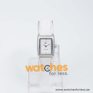 Lacoste Women’s Quartz White Leather Strap White Dial 24mm Watch 2000676