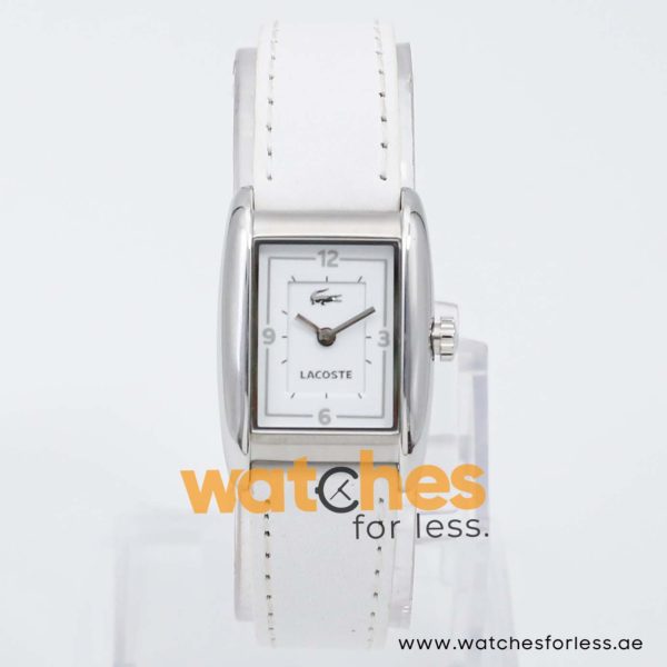 Lacoste Women’s Quartz White Leather Strap White Dial 24mm Watch 2000676