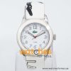 Lacoste Women’s Black & White Leather Strap White Dial 38mm Watch 2000514