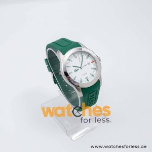 Lacoste Men’s Quartz Green Silicone Strap White Dial 42mm Watch 2010626