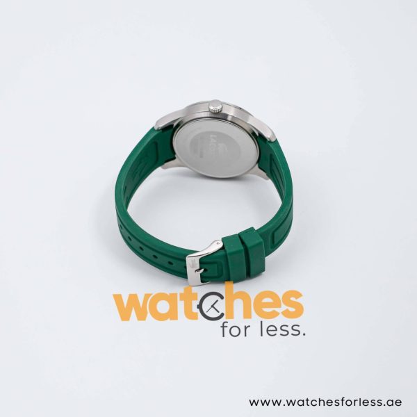 Lacoste Men’s Quartz Green Silicone Strap White Dial 42mm Watch 2010626