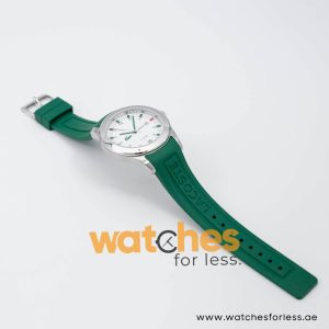 Lacoste Men’s Quartz Green Silicone Strap White Dial 42mm Watch 2010626