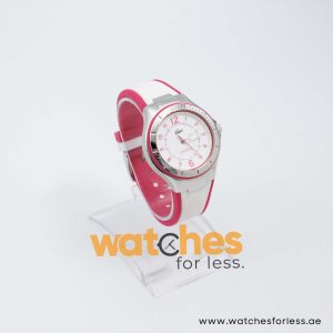 Lacoste Women’s Quartz Pink & White Silicone Strap White Dial 38mm Watch 2000802