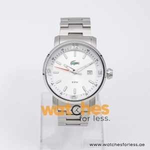 Lacoste Men’s Quartz Silver Stainless Steel Silver Sunray Dial 44mm Watch 2000436