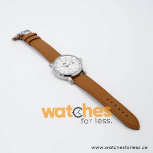 Lacoste Men’s Quartz Brown Leather Strap Silver Sunray Dial 43mm Watch 2010340