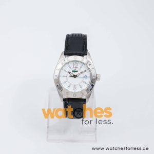 Lacoste Women’s Quartz Black Leather Strap White Dial 37mm Watch 2000491