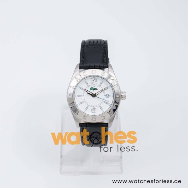 Lacoste Women’s Quartz Black Leather Strap White Dial 37mm Watch 2000491