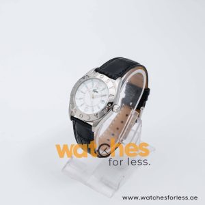 Lacoste Women’s Quartz Black Leather Strap White Dial 37mm Watch 2000491