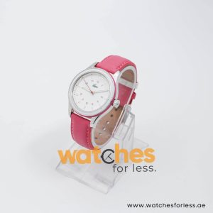 Lacoste Women’s Quartz Pink Leather Strap White Dial 38mm Watch 10310900