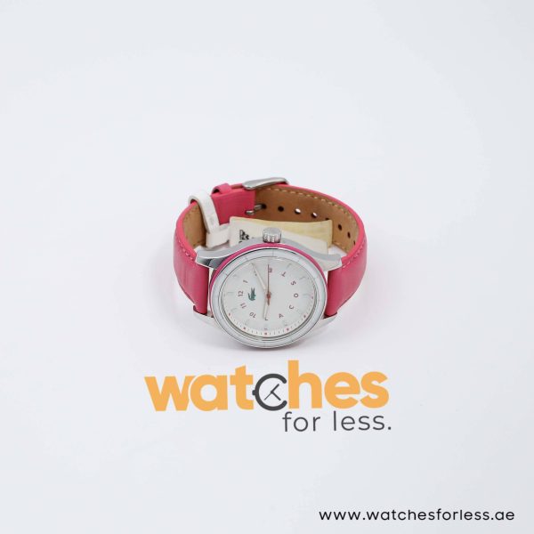 Lacoste Women’s Quartz Pink Leather Strap White Dial 38mm Watch 10310900