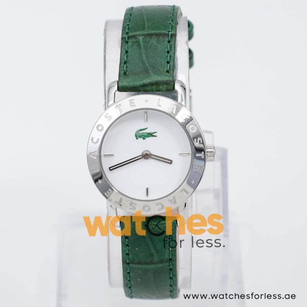 Lacoste Women’s Quartz Green Leather Strap White Dial 28mm Watch 2000512