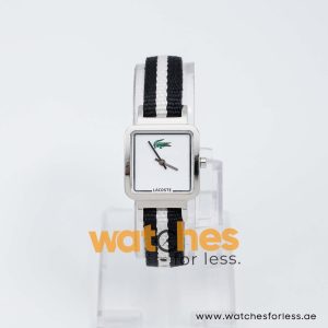 Lacoste Women’s Quartz Two Tone Nylon Strap White Dial 24mm Watch 2000508