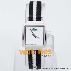 Lacoste Women’s Quartz Two Tone Nylon Strap White Dial 24mm Watch 2000508