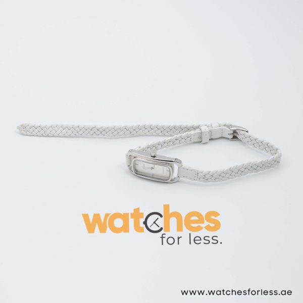 Lacoste Women’s Quartz White Leather Strap Silver Sunray Dial 20mm Watch 2000739