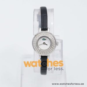 Lacoste Women’s Quartz Black Leather Strap White Dial 23mm Watch 20071815