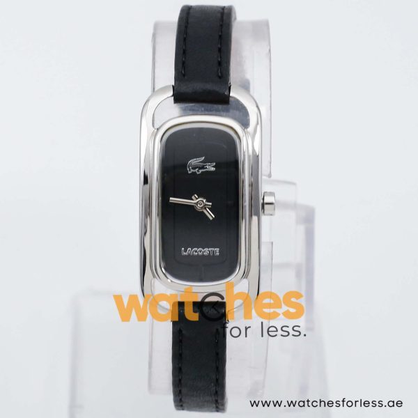 Lacoste Women’s Quartz Black Leather Strap Black Dial 20mm Watch 2000720 UAE DUBAI AJMAN SHARJAH ABU DHABI RAS AL KHAIMA UMM UL QUWAIN ALAIN FUJAIRAH