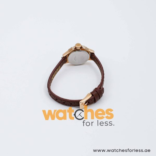 Lacoste Women’s Quartz Brown Leather Strap White Dial 23mm Watch 2000555/1