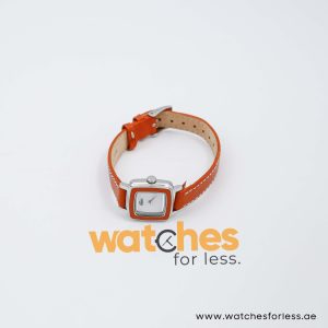 Lacoste Women’s Quartz Orange Leather Strap White Dial 21mm Watch 2000346