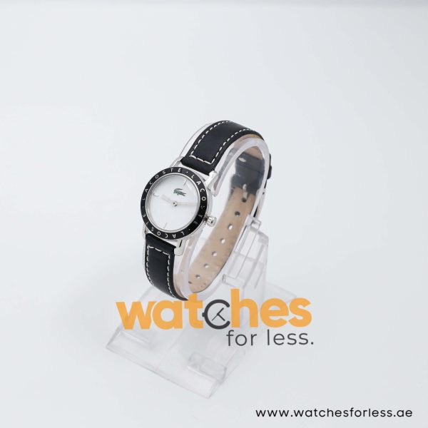 Lacoste Women’s Quartz Black Leather Strap White Dial 28mm Watch 2000391