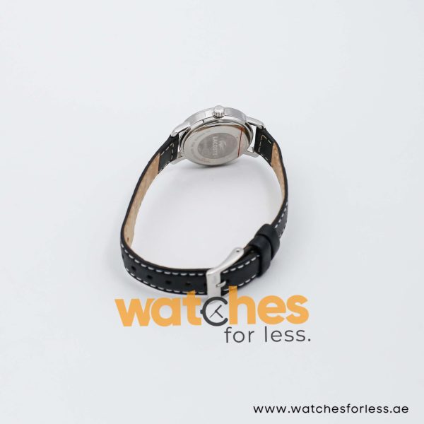 Lacoste Women’s Quartz Black Leather Strap White Dial 28mm Watch 2000391